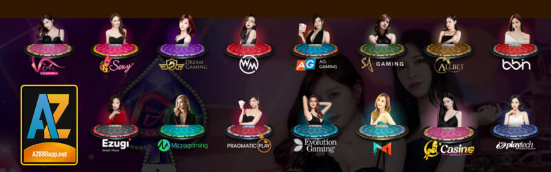 Đa thể loại Live casino tại AZ888